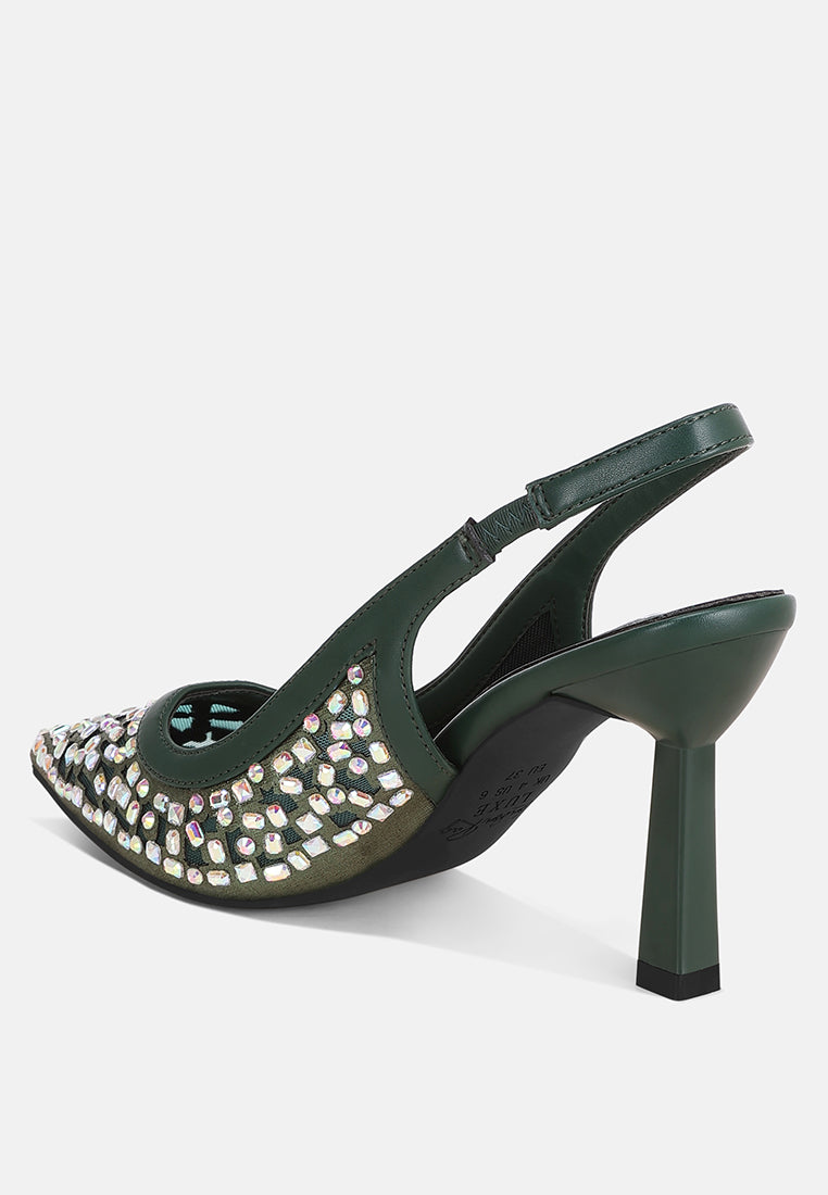 orvana diamante embellished slingback sandals#color_green-smooth