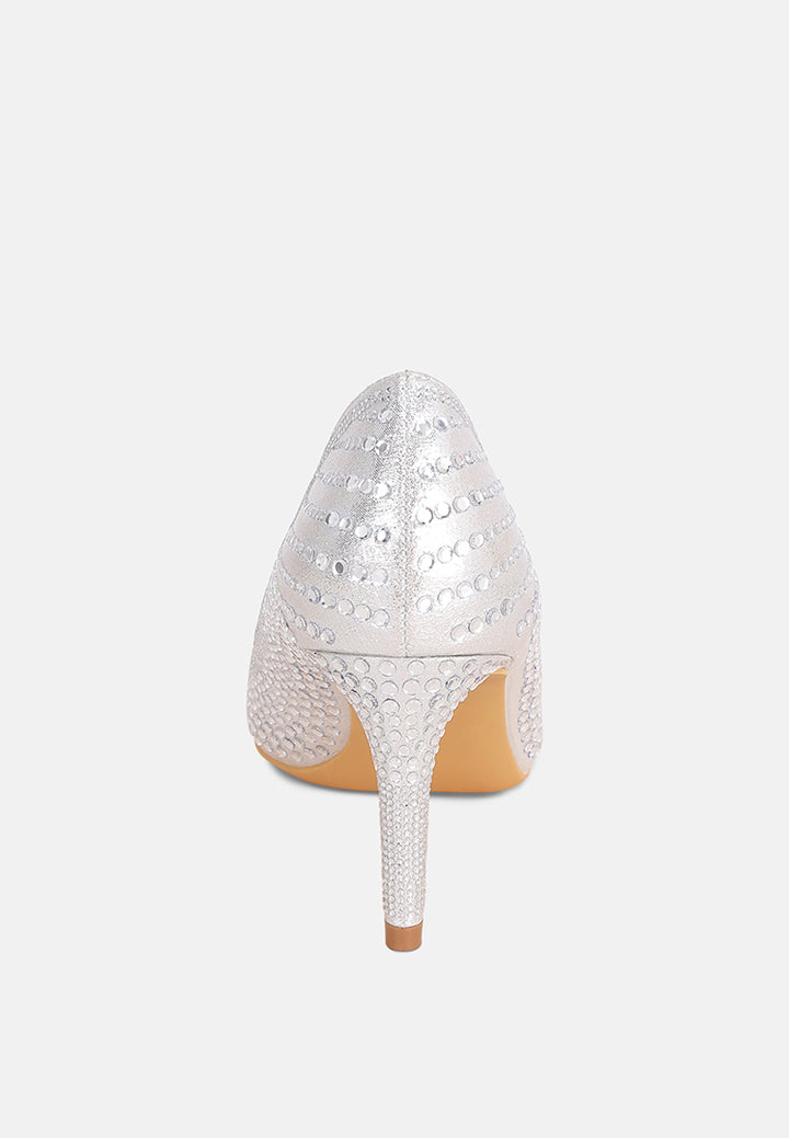 pitchers pointed toe stiletto heels#color_silver-suede
