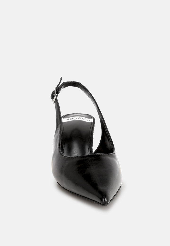 ondrila slingback embellished heels#color_black-smooth