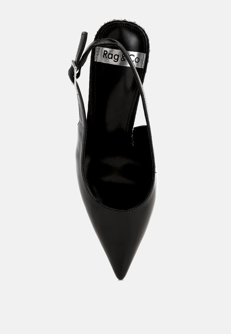 ondrila slingback embellished heels#color_black-smooth