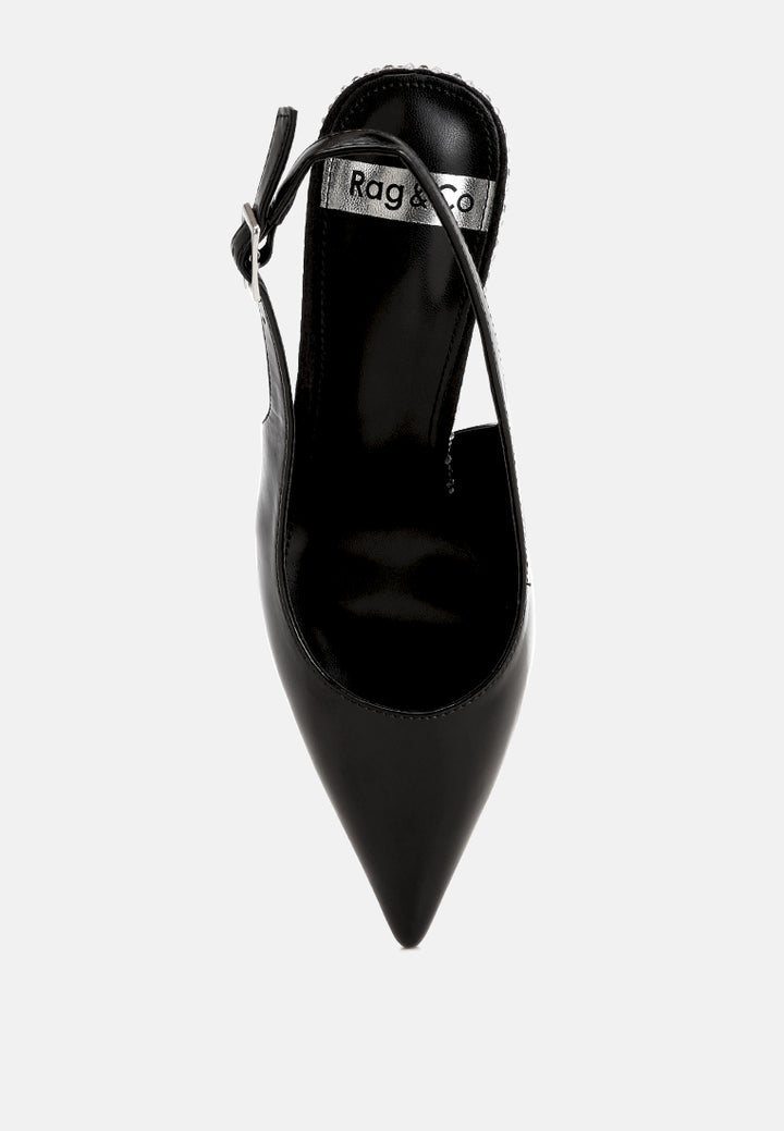 ondrila slingback embellished heels#color_black-smooth