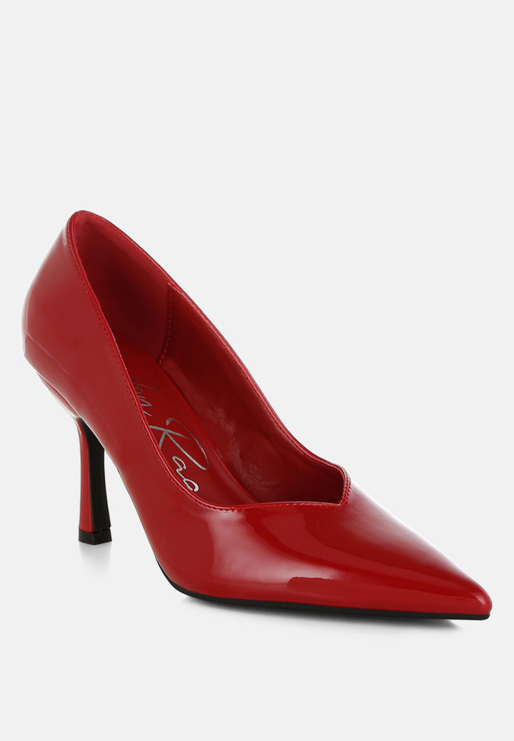rarity point toe stiletto heeled pumps by ruw#color_red