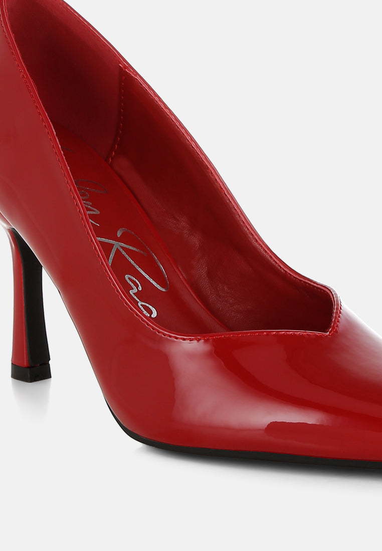 rarity point toe stiletto heeled pumps by ruw#color_red
