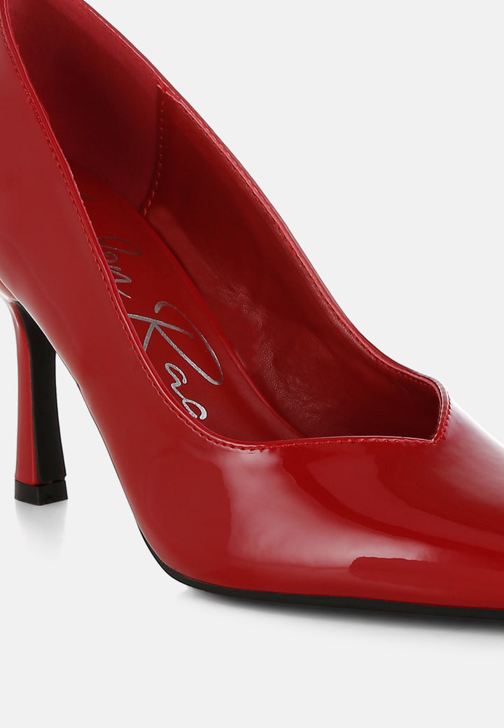 rarity point toe stiletto heeled pumps by ruw#color_red