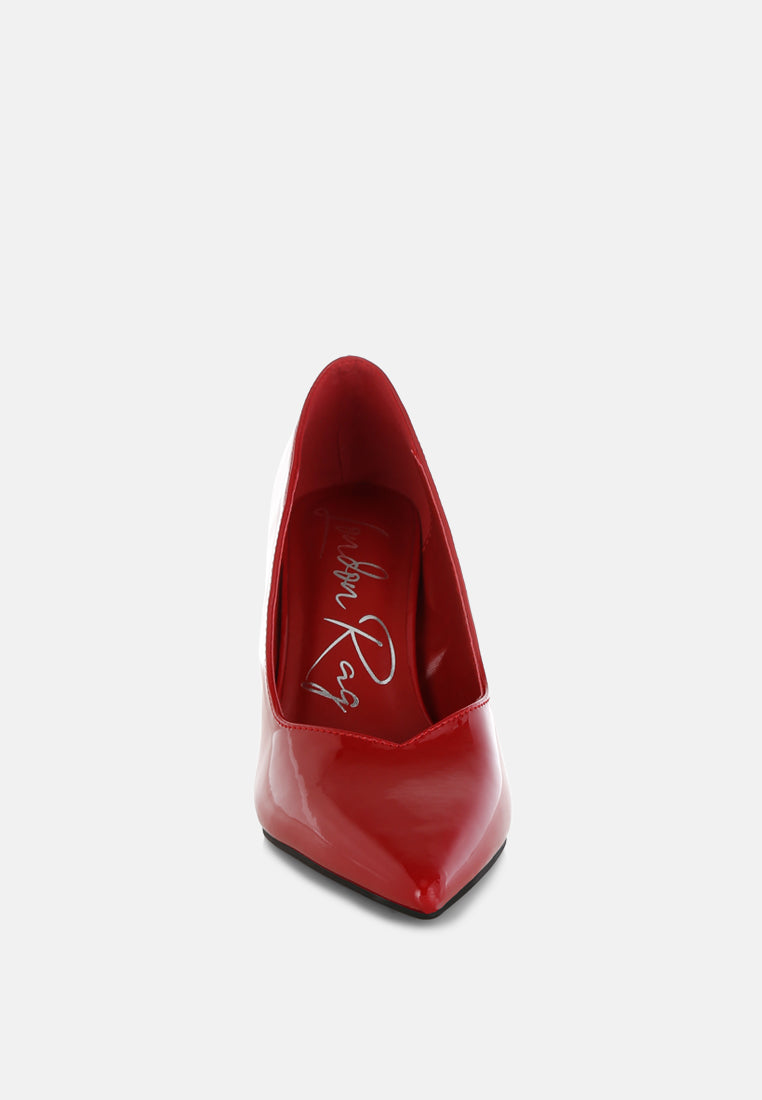 rarity point toe stiletto heeled pumps by ruw#color_red