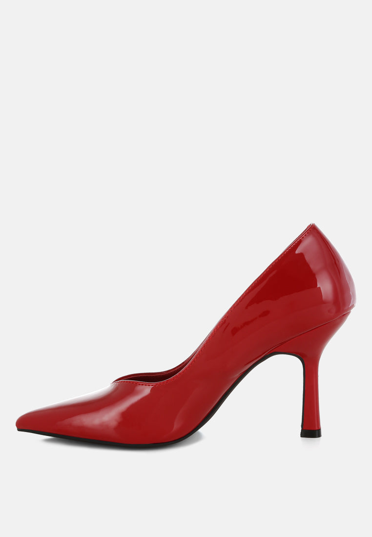 rarity point toe stiletto heeled pumps by ruw#color_red