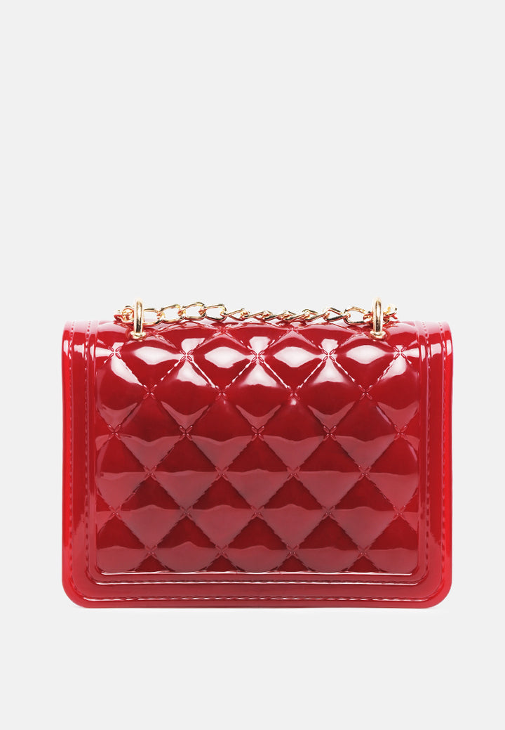 quilted sling bag#color_red