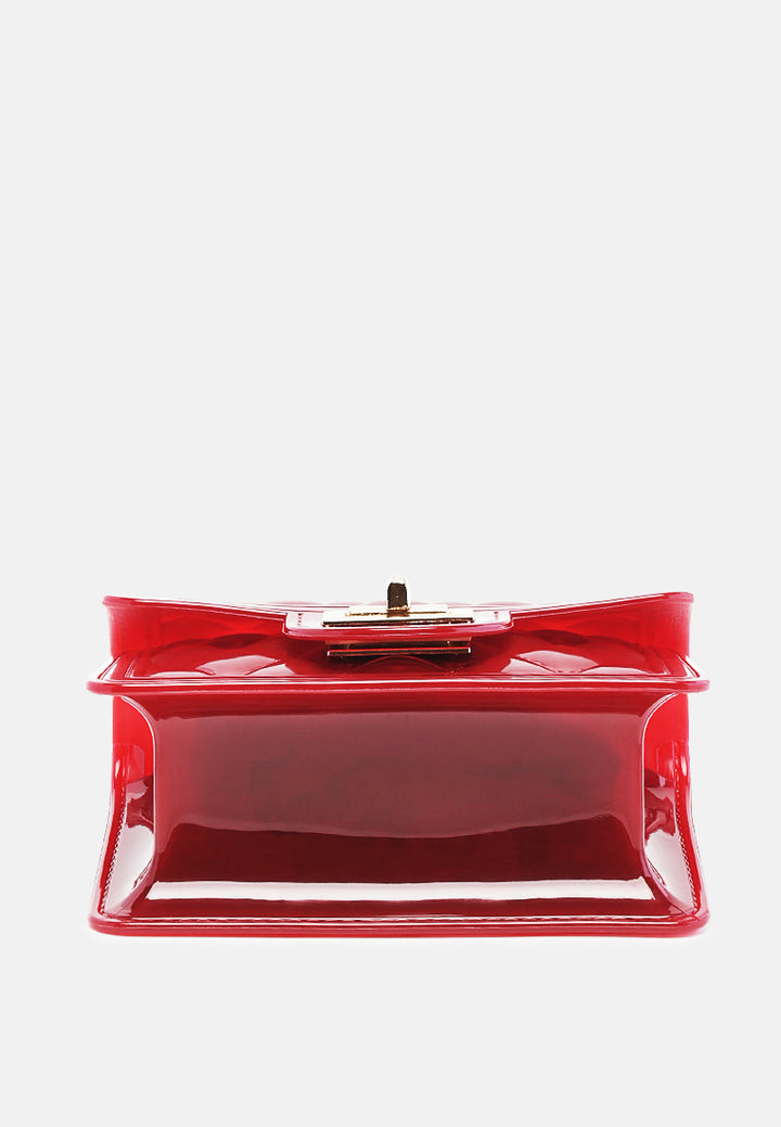 quilted sling bag#color_red