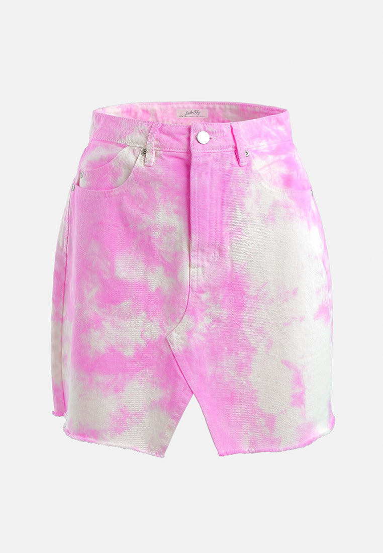 refreshing tie-dye skirt#color_pink
