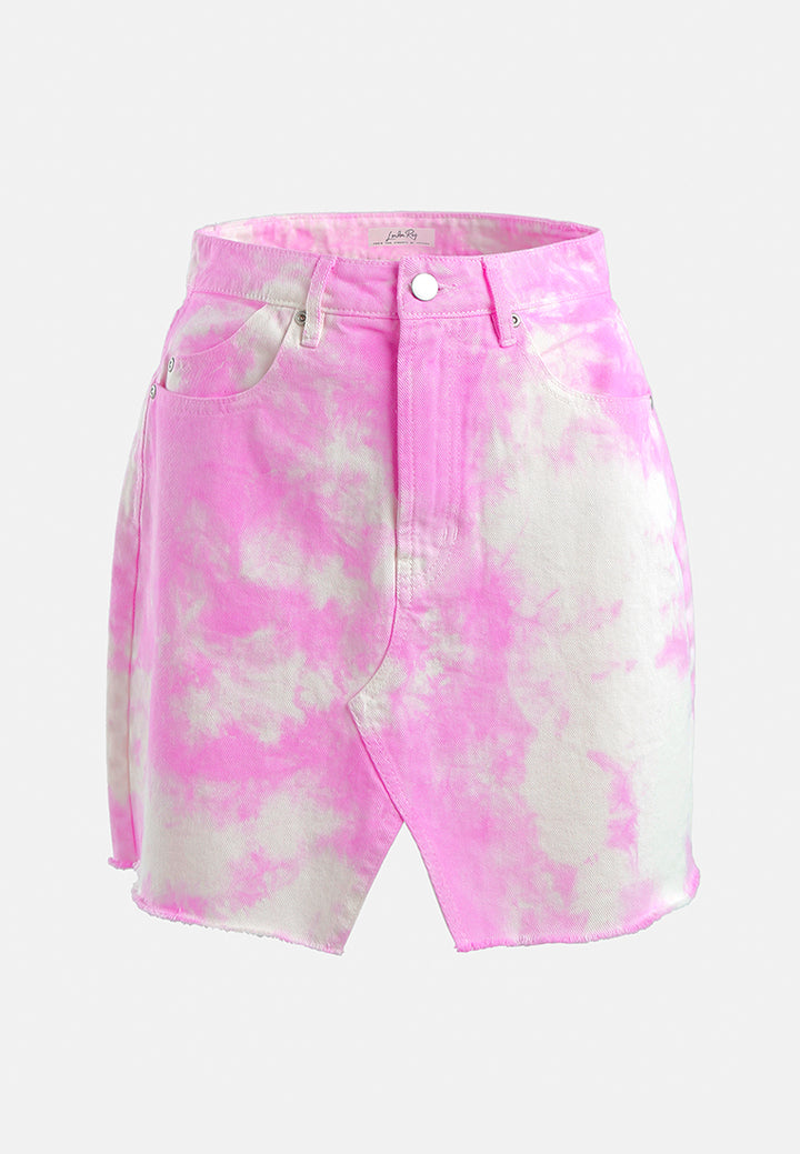 refreshing tie-dye skirt#color_pink