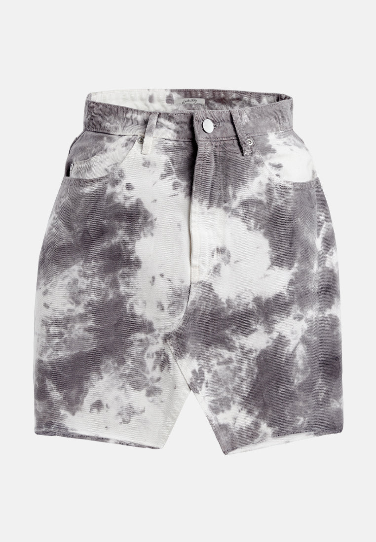 refreshing tie-dye skirt#color_grey