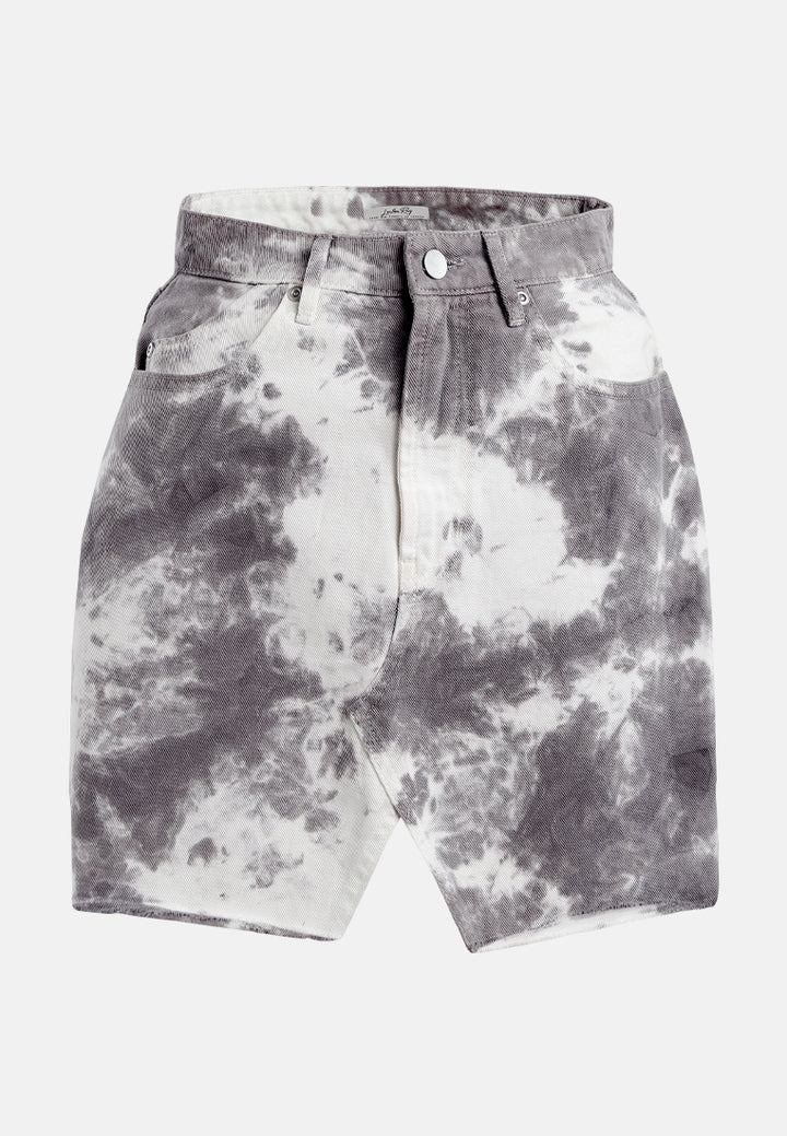 refreshing tie-dye skirt#color_grey