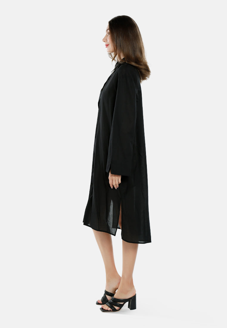 oversized shirt dress by ruw#color_black