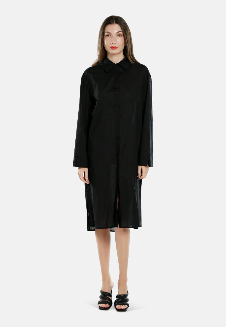 oversized shirt dress by ruw#color_black