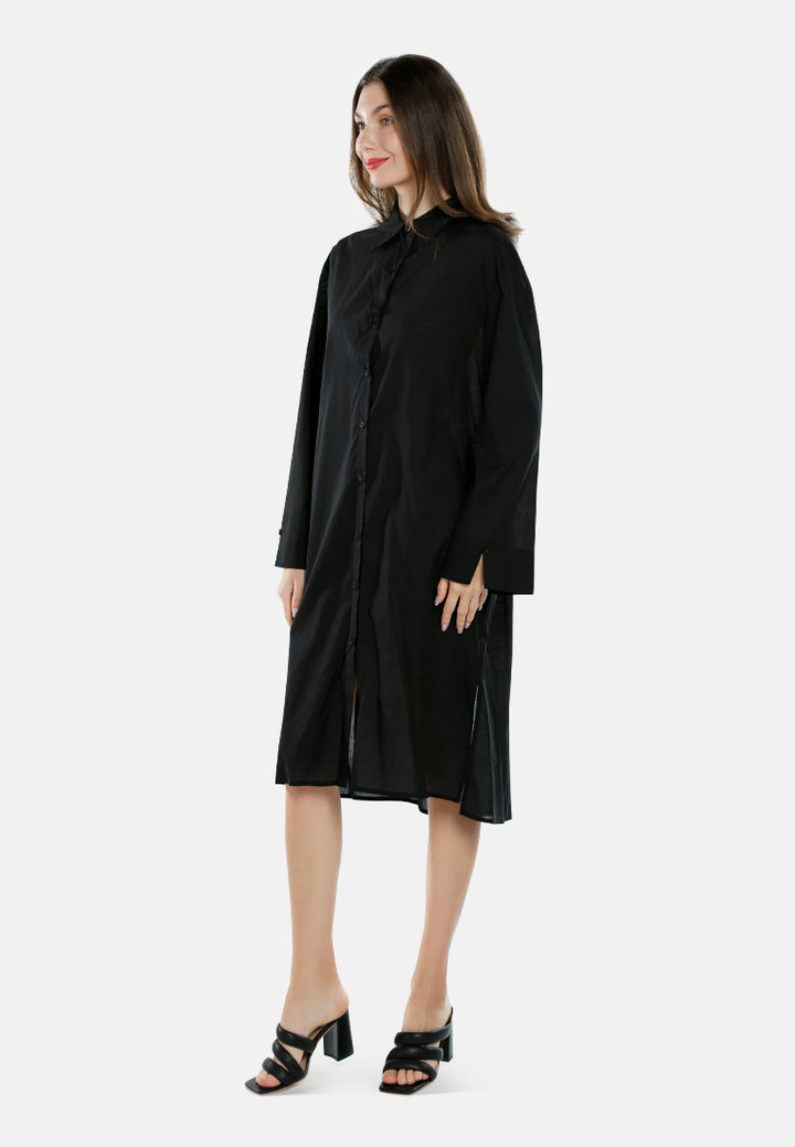 oversized shirt dress by ruw#color_black