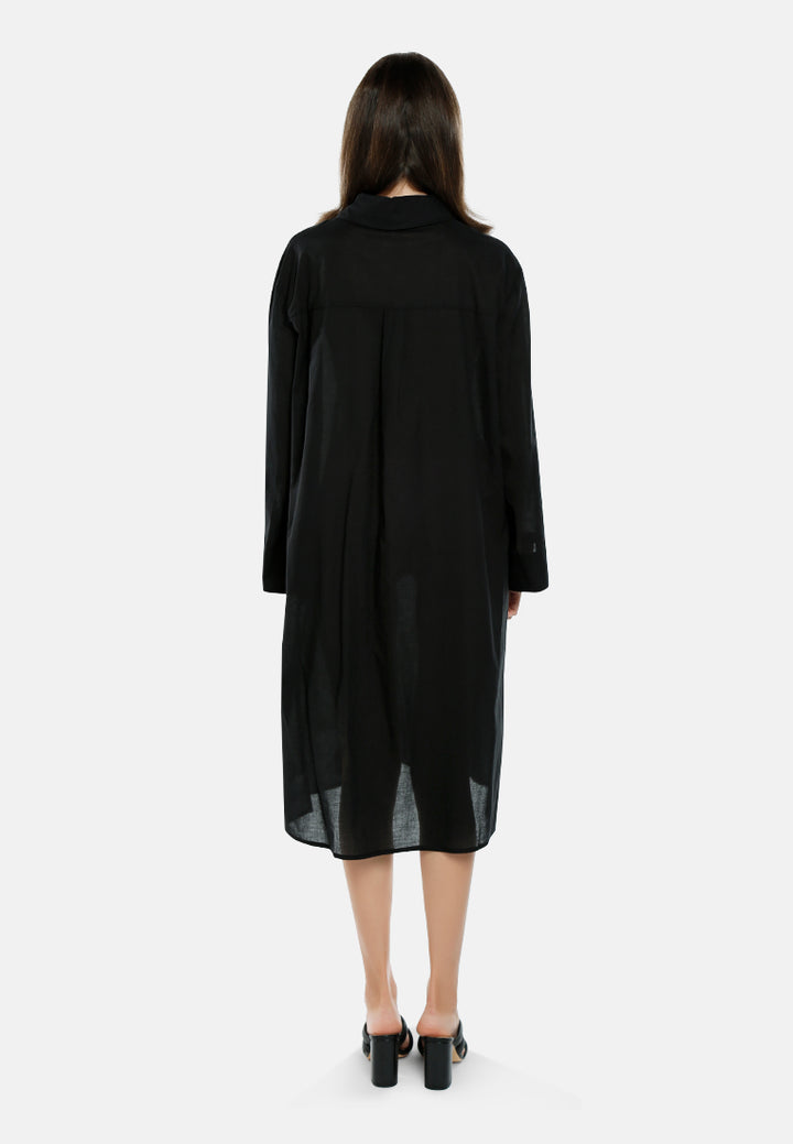 oversized shirt dress by ruw#color_black