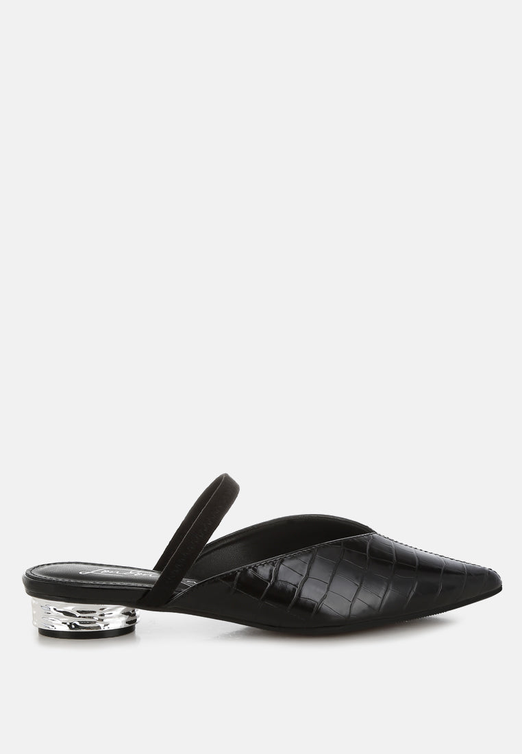 fantasy heel croco mules by ruw#color_black