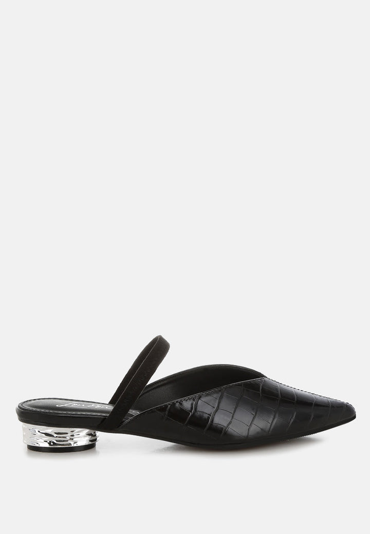 fantasy heel croco mules by ruw#color_black
