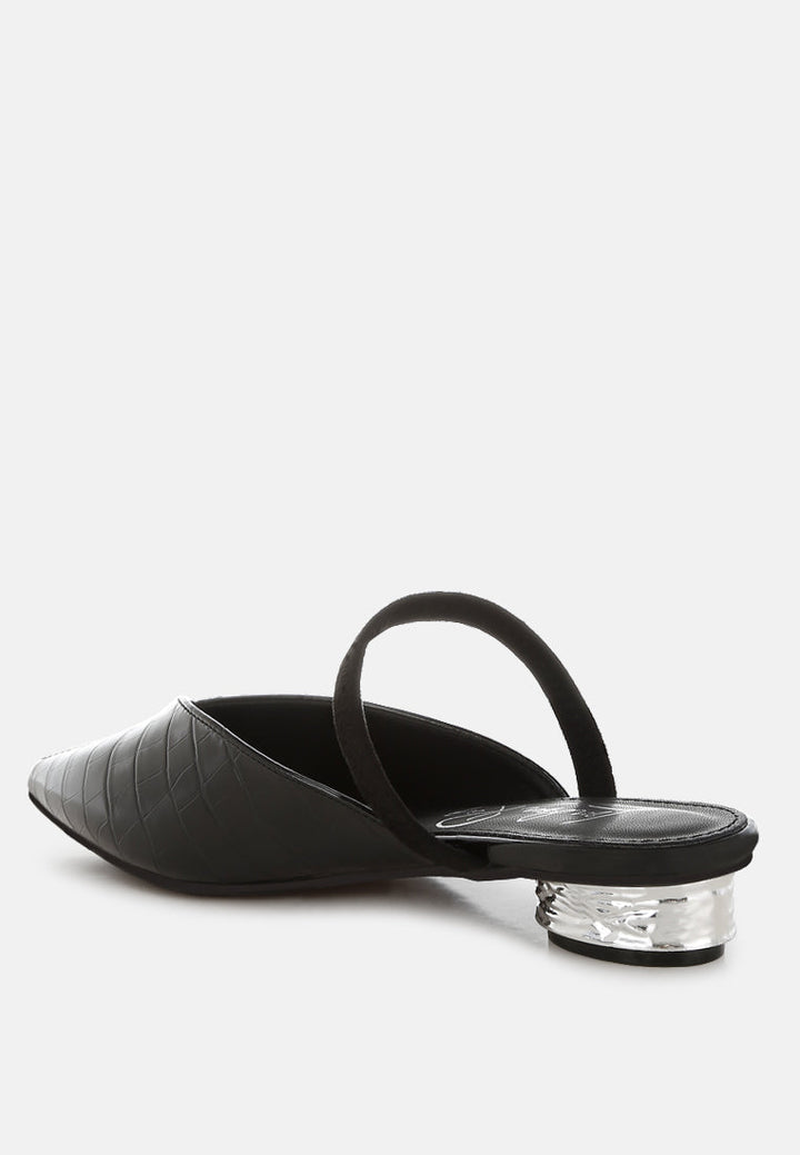 fantasy heel croco mules by ruw#color_black