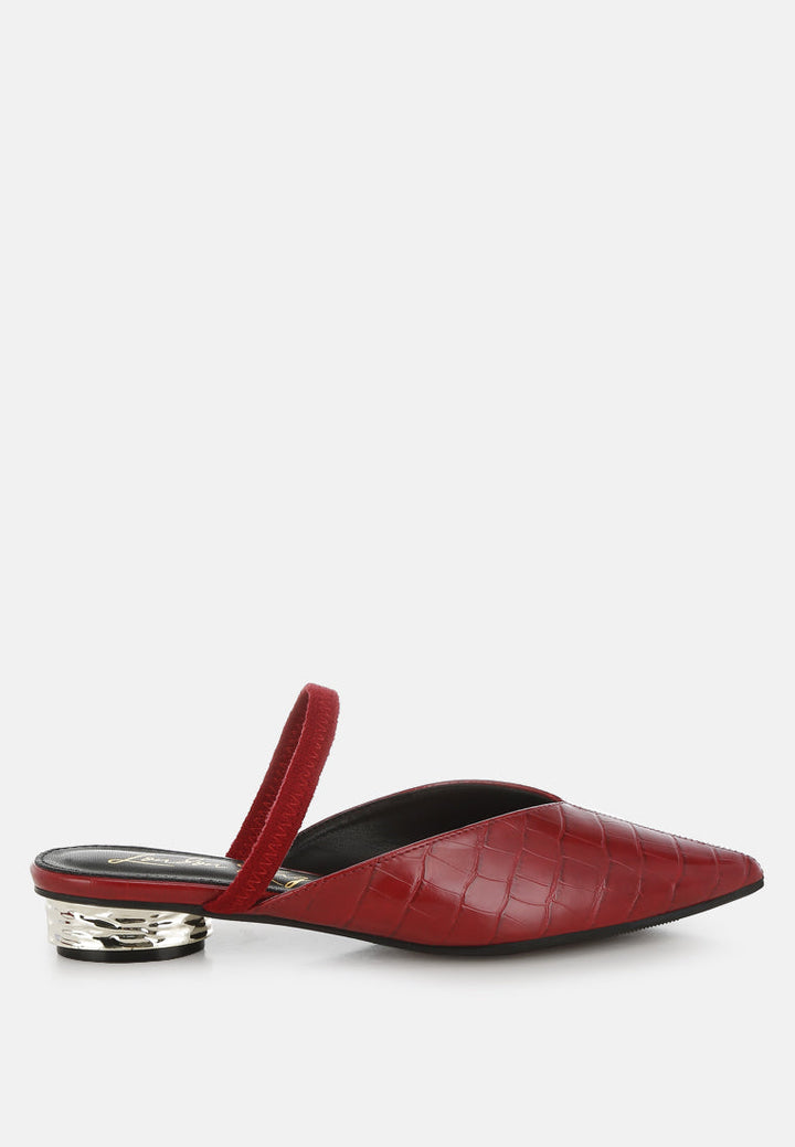 fantasy heel croco mules by ruw#color_red
