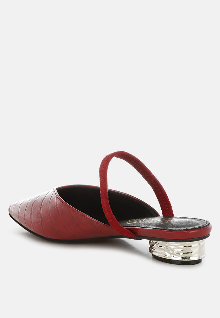 fantasy heel croco mules by ruw#color_red