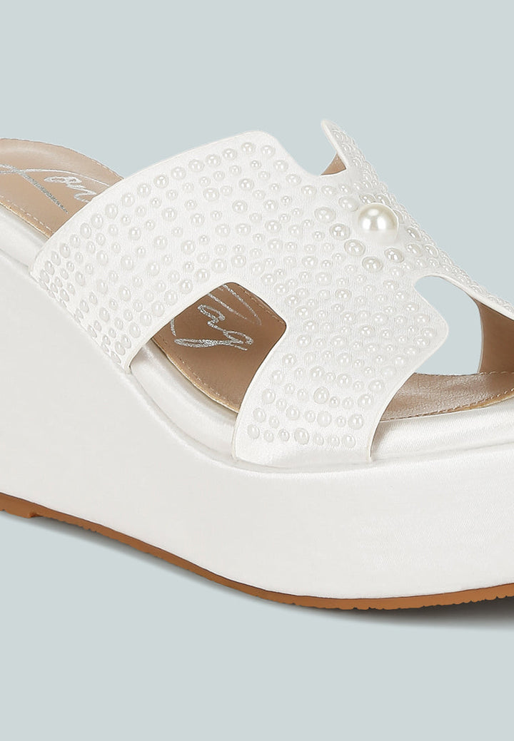 satin pearl detail wedge sandals by ruw#color_white
