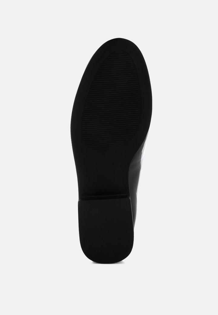 patent faux leather loafers by ruw#color_black