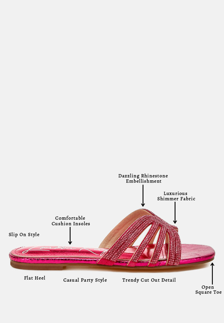 rhinestone cut out flats by ruw#color_fuchsia