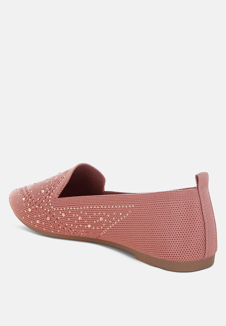 abedi rhinestone embellished pull tab loafers#color_pink