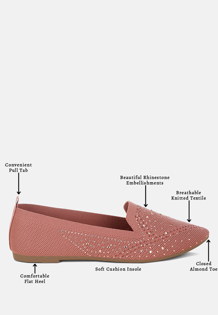 abedi rhinestone embellished pull tab loafers#color_pink