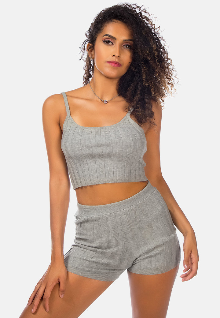 rib knit spaghetti crop top#color_heather-grey