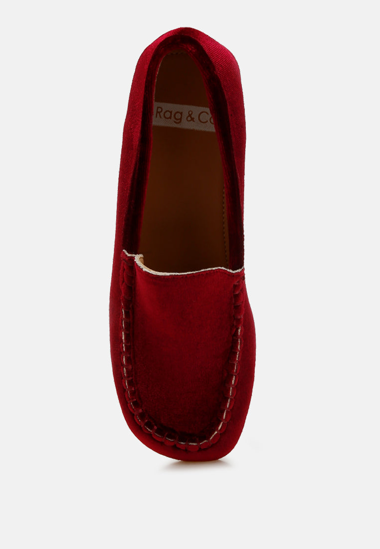 velvet flat loafers by ruw#color_burgundy