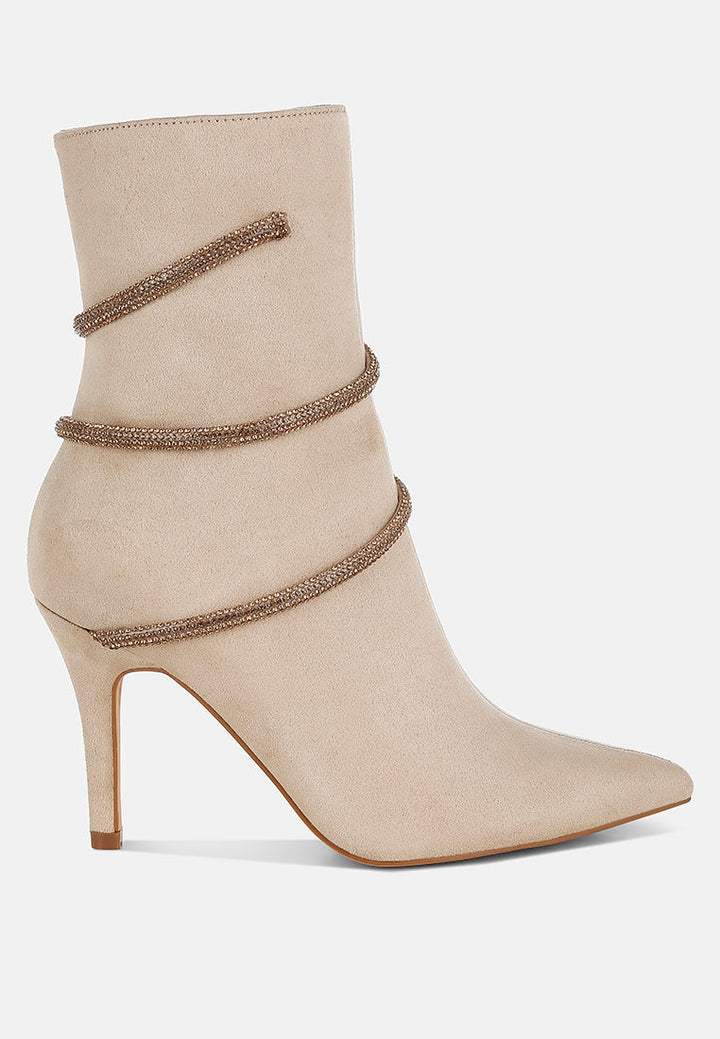 rhinestone wrap-around stiletto boots by ruw#color_beige