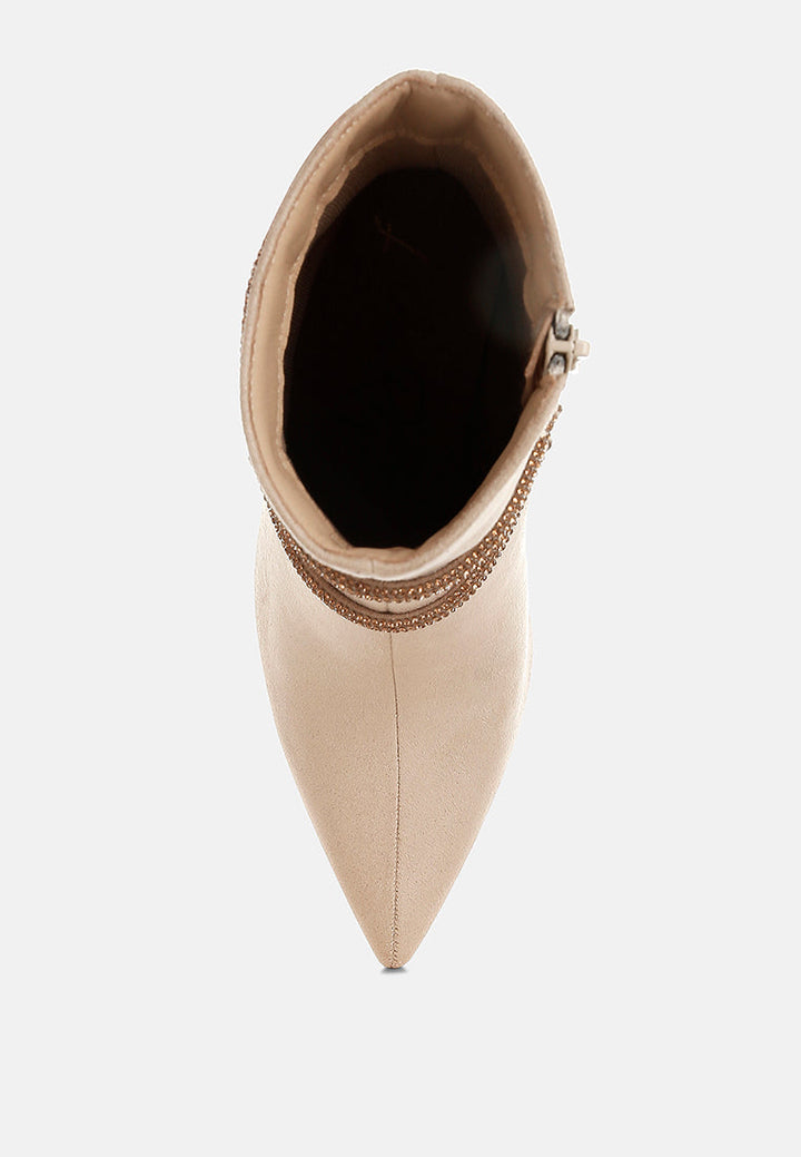 rhinestone wrap-around stiletto boots by ruw#color_beige