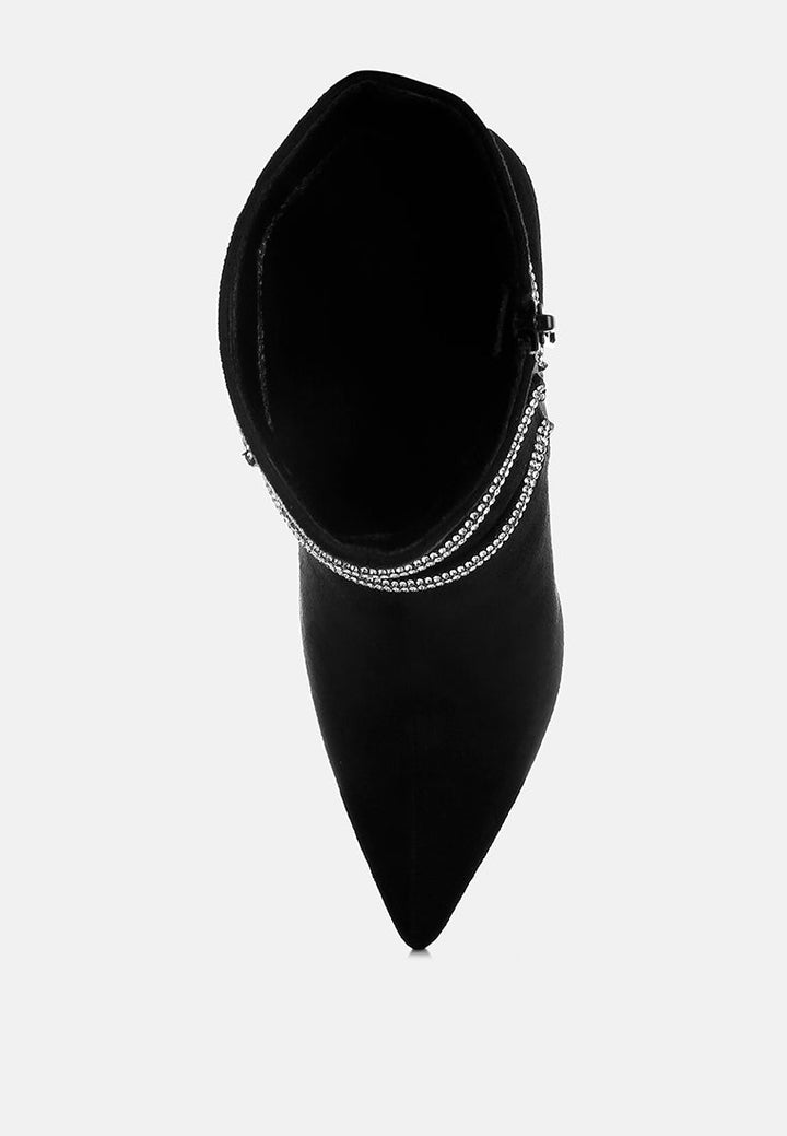 rhinestone wrap-around stiletto boots by ruw#color_black