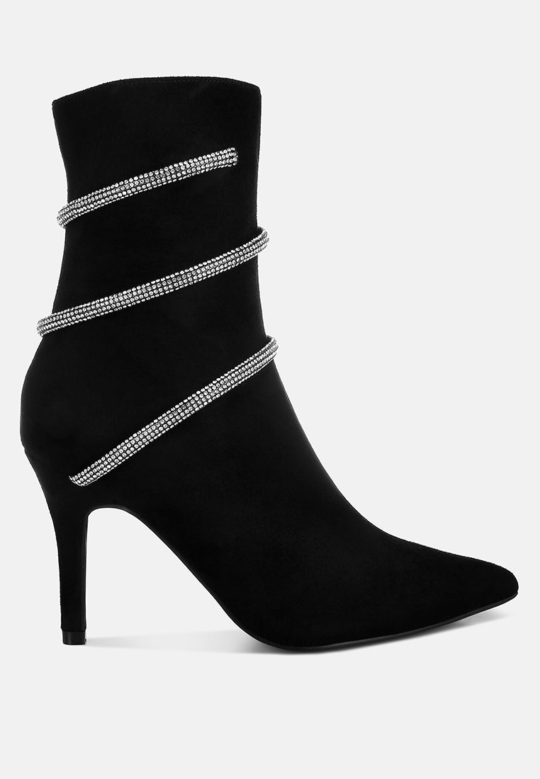 rhinestone wrap-around stiletto boots by ruw#color_black