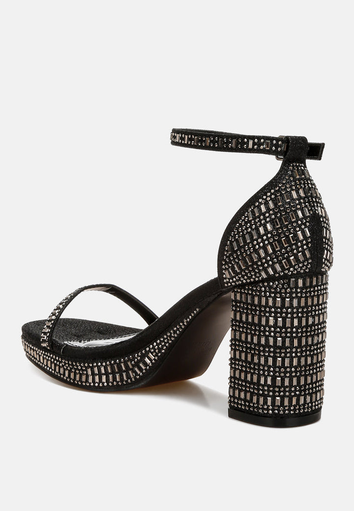 ronan rhinestones embellished block sandals#color_black