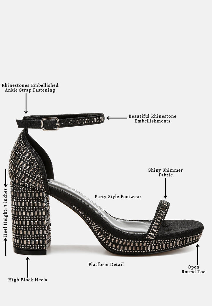 ronan rhinestones embellished block sandals#color_black