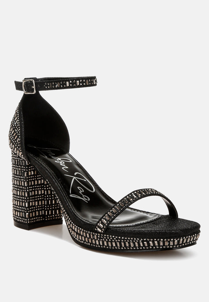 ronan rhinestones embellished block sandals#color_black