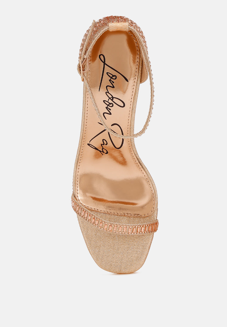 ronan rhinestones embellished block sandals#color_gold