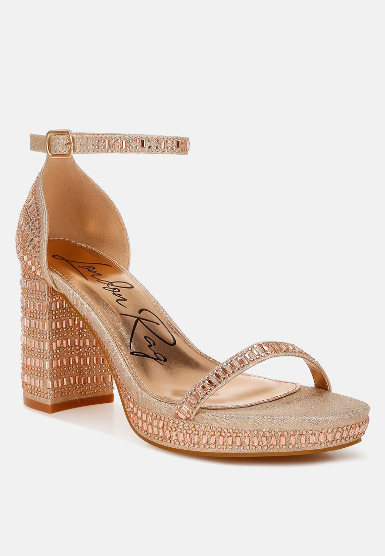 ronan rhinestones embellished block sandals#color_gold