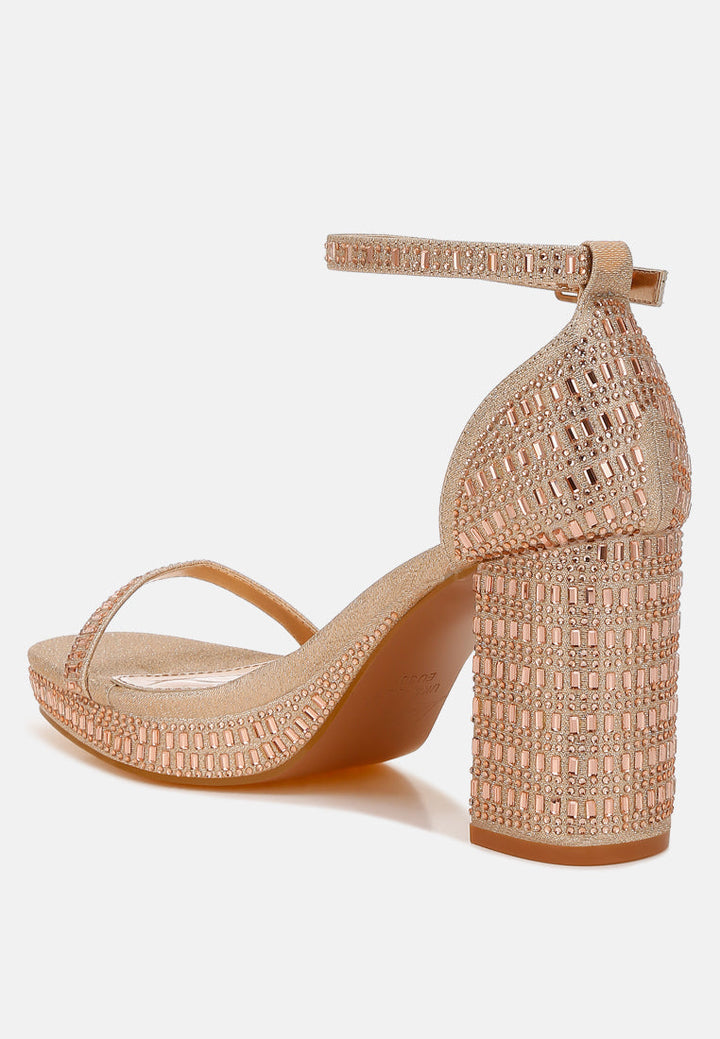 ronan rhinestones embellished block sandals#color_gold