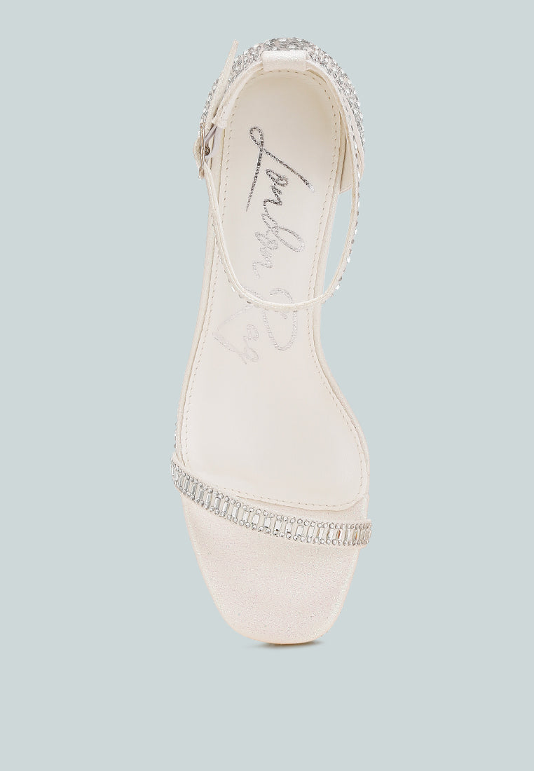 ronan rhinestones embellished block sandals#color_white