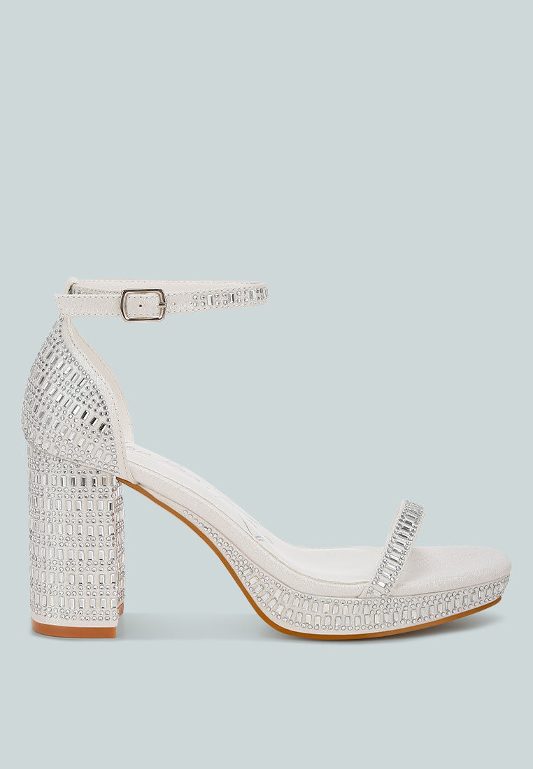 ronan rhinestones embellished block sandals#color_white