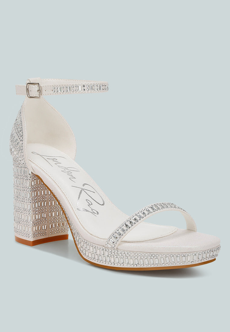 ronan rhinestones embellished block sandals#color_white