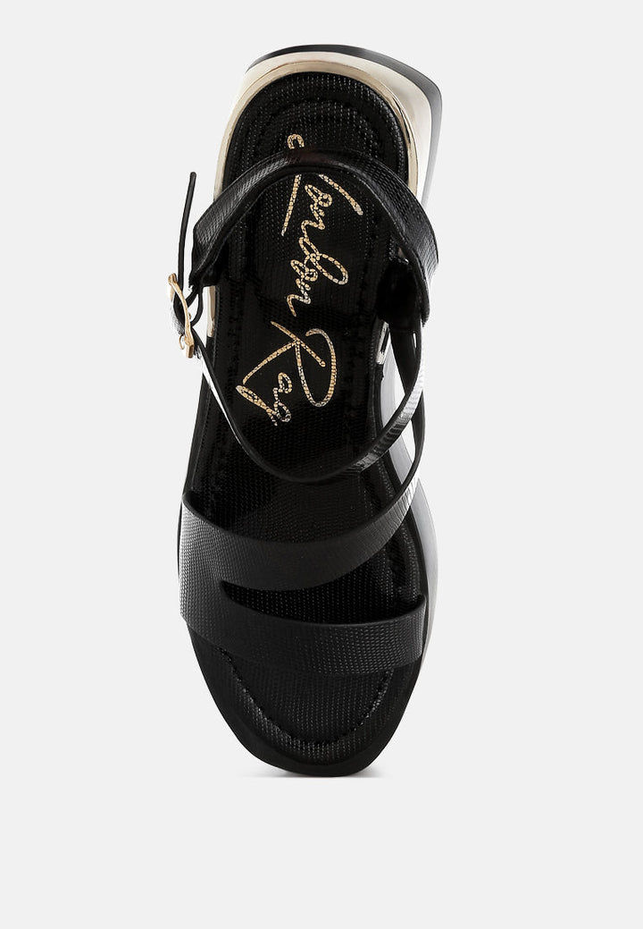 chunky flatform sandals by ruw#color_black