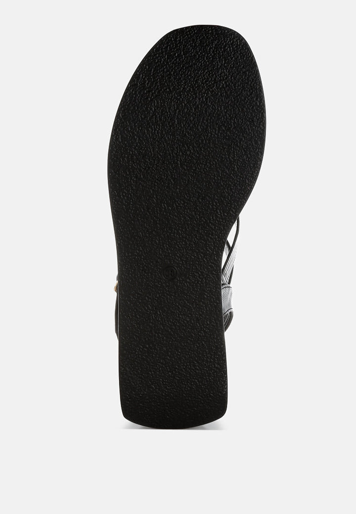 chunky flatform sandals by ruw#color_black