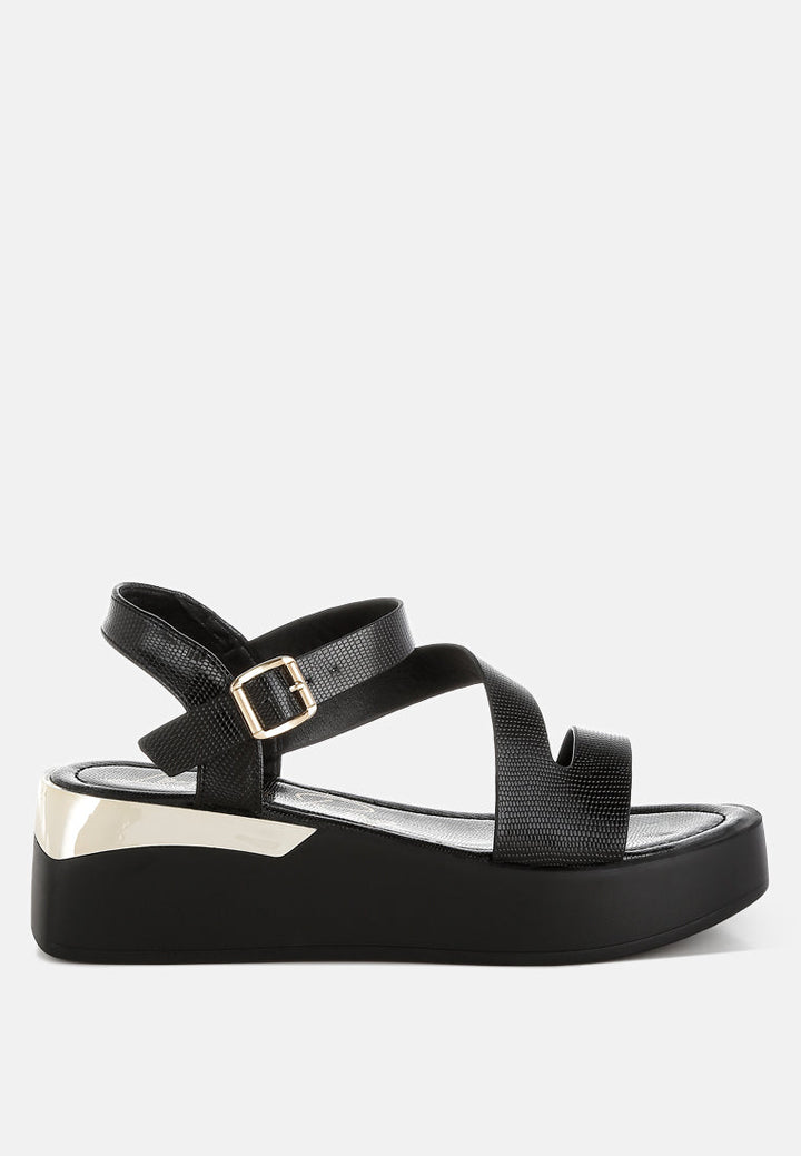 chunky flatform sandals by ruw#color_black