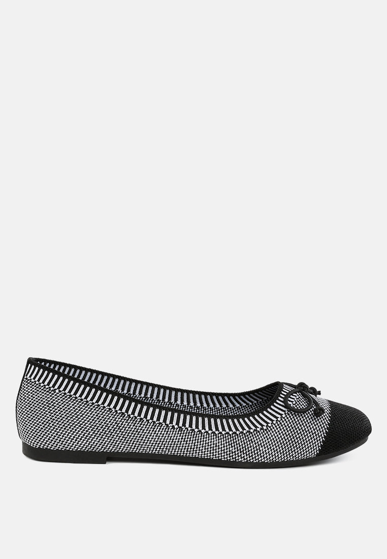 two tone ballerinas by ruw#color_black-grey