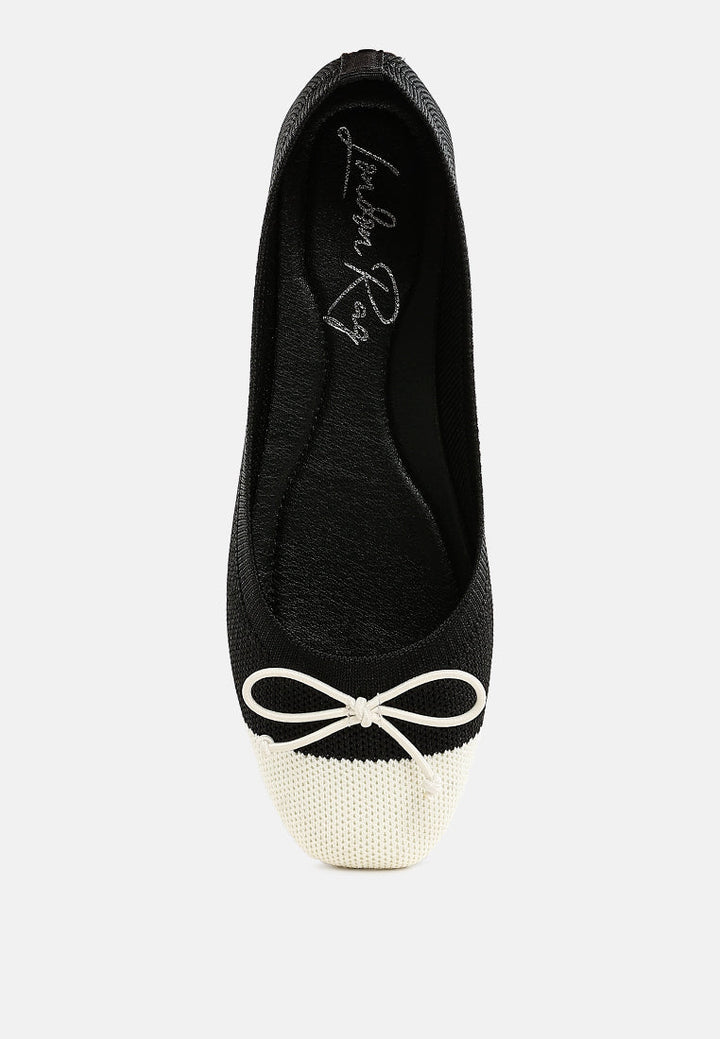 two tone ballerinas by ruw#color_black-white